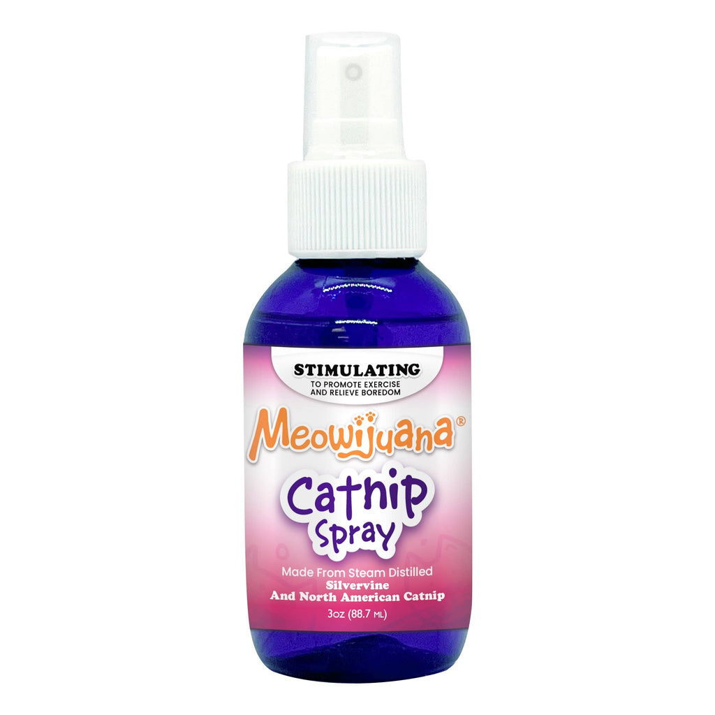 Meowijuana Catnip Spray with Silvervine 3oz - Dog.Dog.Cat.