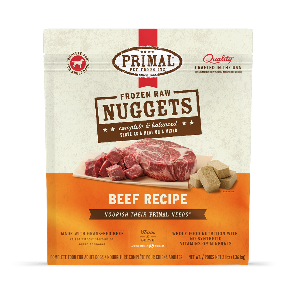 Primal Frozen Raw Dog Food - Beef, Chicken, Duck, Lamb, Pheasant, Pork, Quail, Rabbit, Venison - Dog.Dog.Cat.