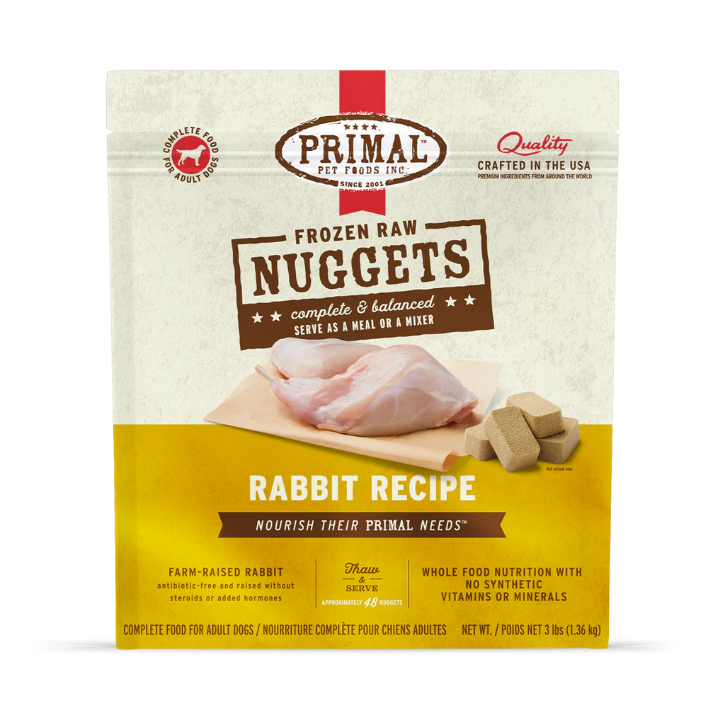 Primal Frozen Raw Dog Food - Beef, Chicken, Duck, Lamb, Pheasant, Pork, Quail, Rabbit, Venison - Dog.Dog.Cat.