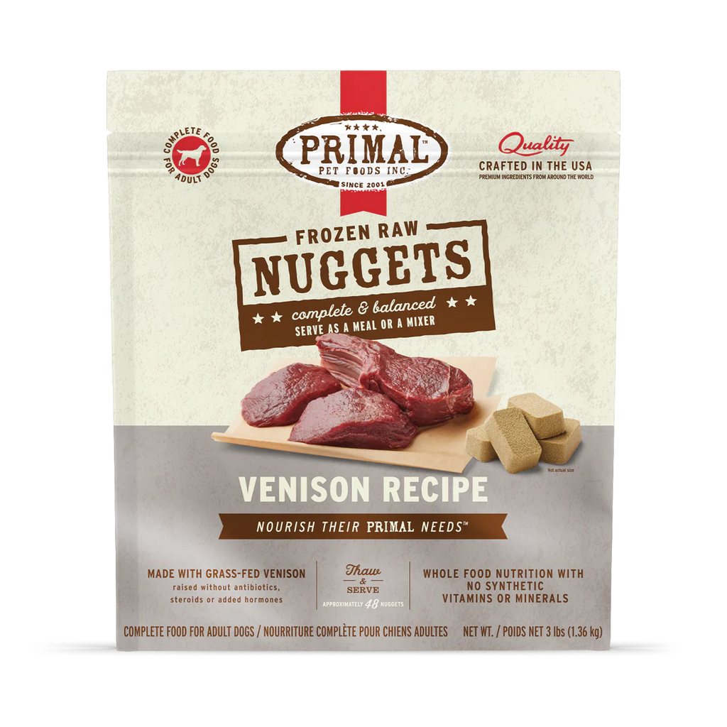 Primal Frozen Raw Dog Food - Beef, Chicken, Duck, Lamb, Pheasant, Pork, Quail, Rabbit, Venison - Dog.Dog.Cat.