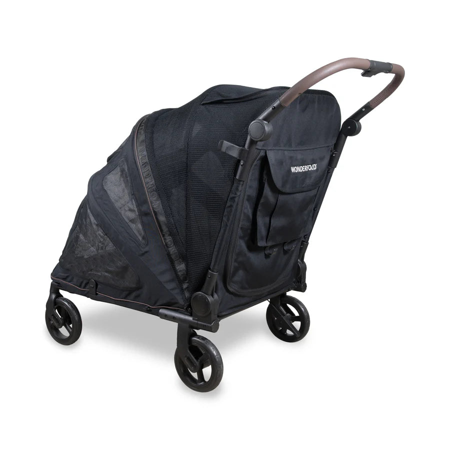 Wonderfold PF Flat Fold Pet Stroller with Durable Frame and Smooth Maneuvering - Dog.Dog.Cat.