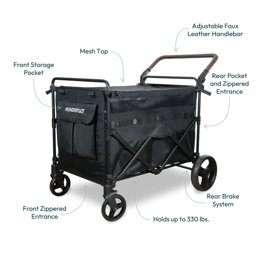 Large Pet Stroller Wagon - Black - Dog.Dog.Cat.