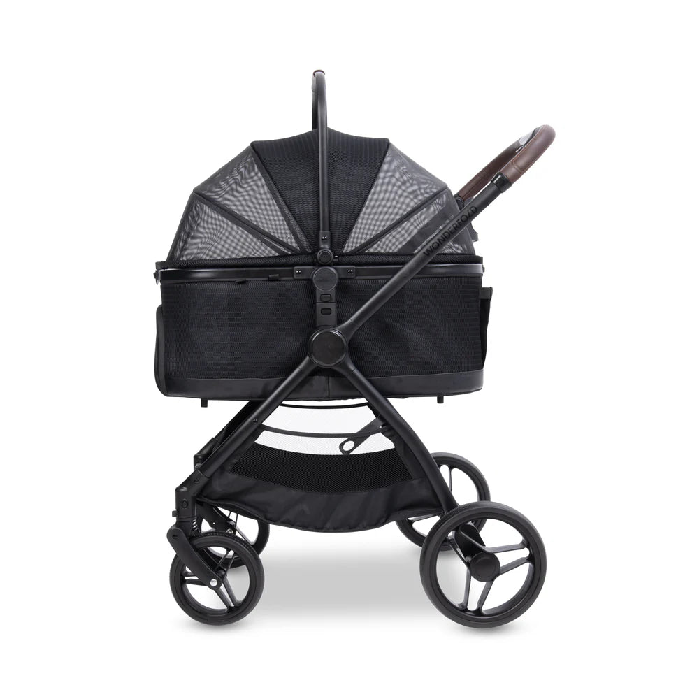 Medium Flat Fold Pet Stroller - Graphite Black - Dog.Dog.Cat.