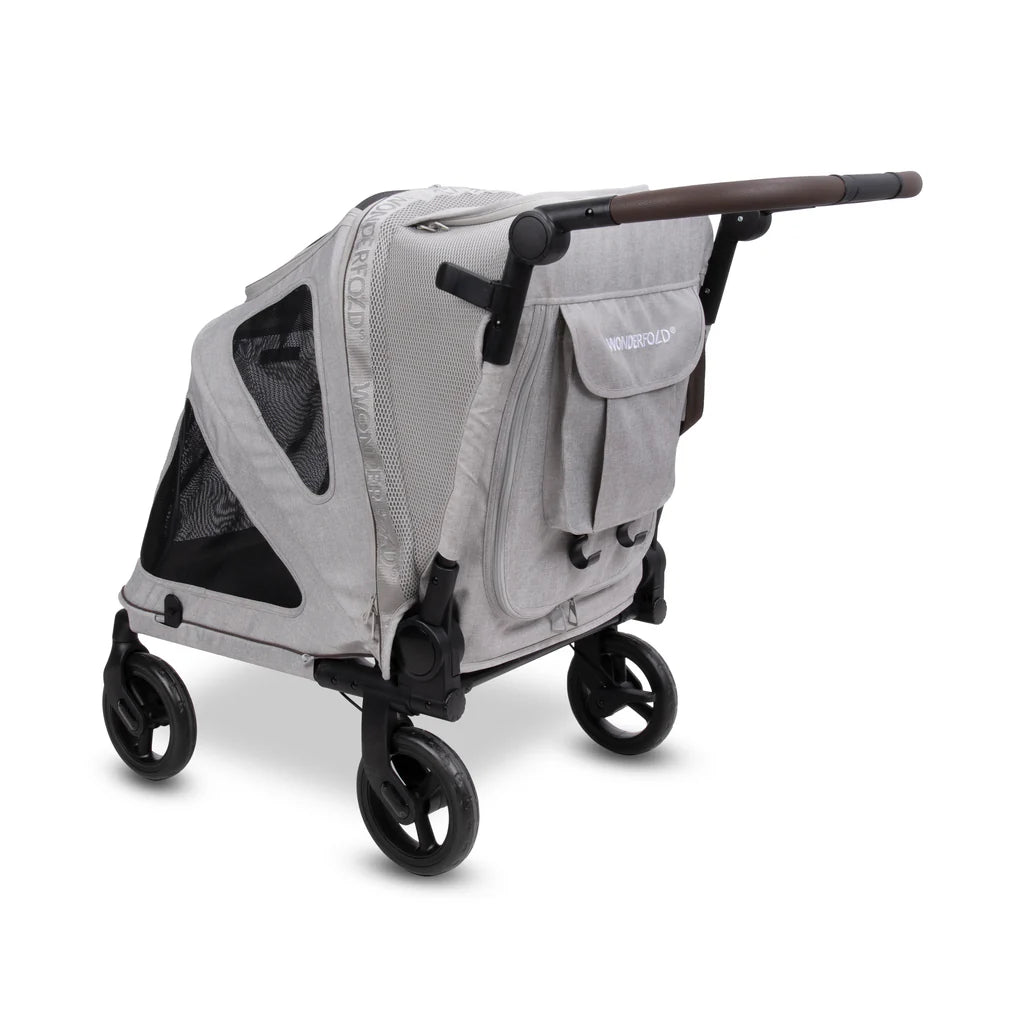 Wonderfold PF Flat Fold Pet Stroller with Durable Frame and Smooth Maneuvering - Dog.Dog.Cat.