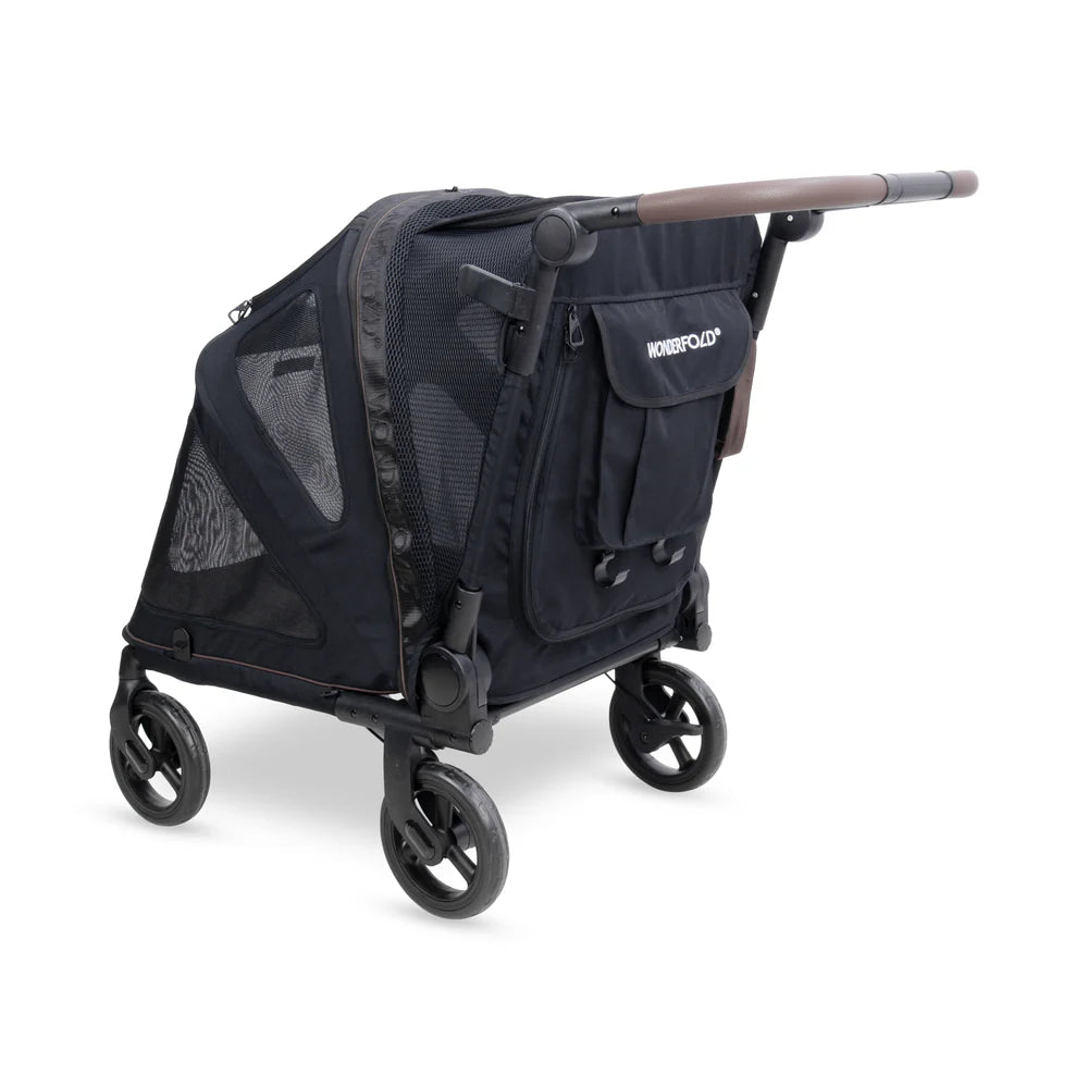 Large Flat Fold Pet Stroller - Graphite Black - Dog.Dog.Cat.
