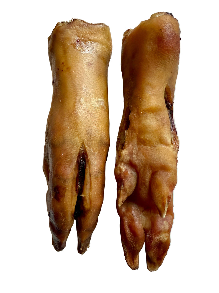 Golden Nibbles - Pork Trotter/Pig Foot - 8-9 in - Long Lasting Chew For Dogs - Dog.Dog.Cat.