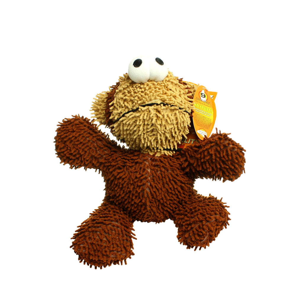 Tuffy Dog Toys - VIP Products - Mighty Microfiber Ball Monkey, Durable, Squeaky Dog Toy - Dog.Dog.Cat.