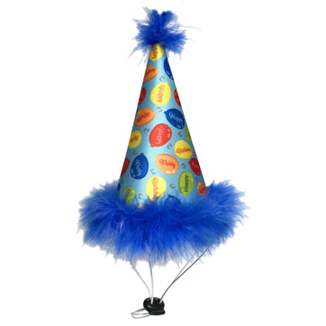 Huxley & Kent - H&K Party Hat Party Time Blue with SnugFit® - Dog.Dog.Cat.