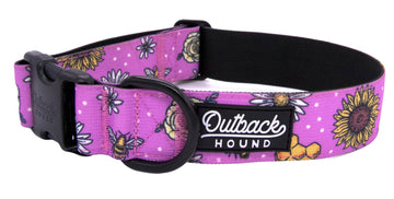 Bees Knees Lilac Dog Collar - Dog.Dog.Cat.