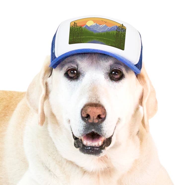 Mountain Lake Standard Lake Tahoe | Trucker Hat for Dogs - Dog.Dog.Cat.