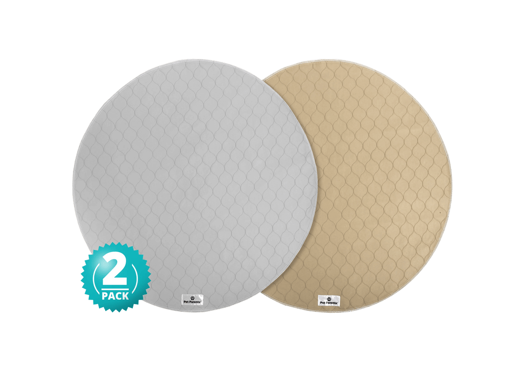 Pet Parents® - Round Pawtect® Pads, Premium Washable Dog Pee Pads - Dog.Dog.Cat.