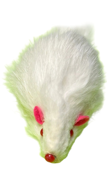 Big Furry Mouse 7" - Black or White - Dog.Dog.Cat.