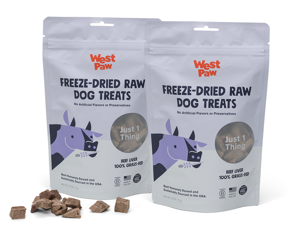 West Paw - Freeze-Dried Beef Liver Single-Ingredient Treats - Dog.Dog.Cat.