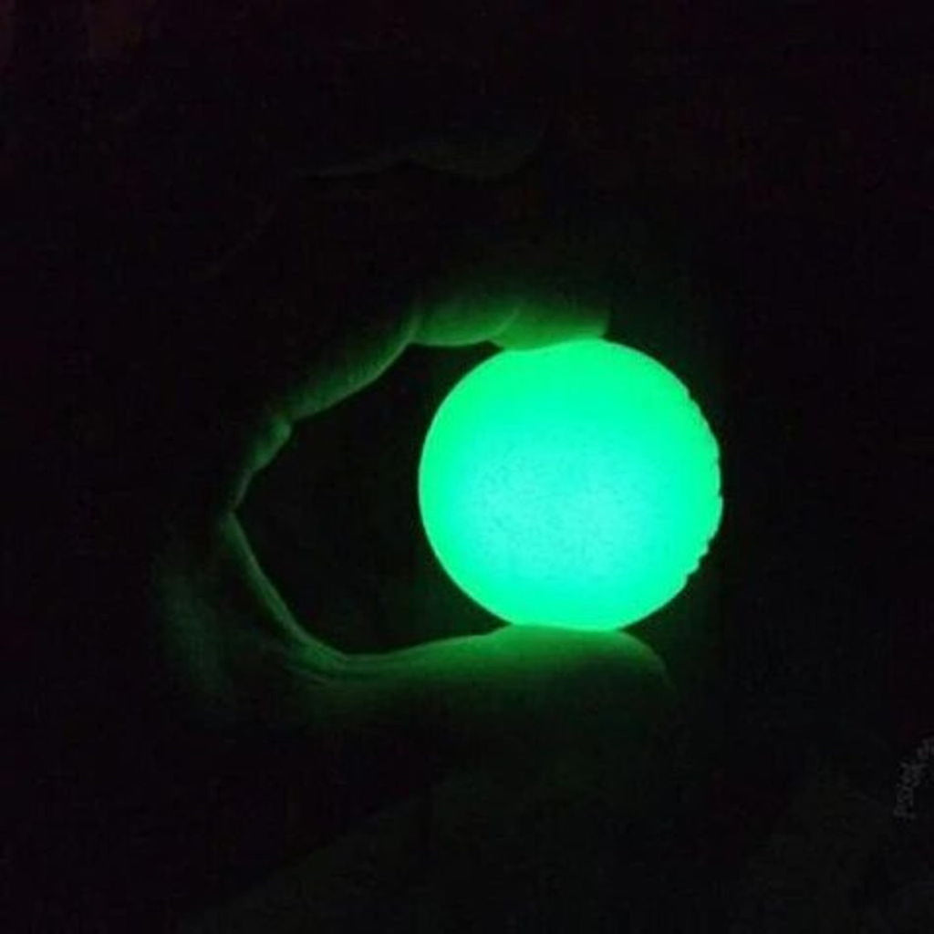 Chuckit Max Glow Ball-White : MED - Dog.Dog.Cat.