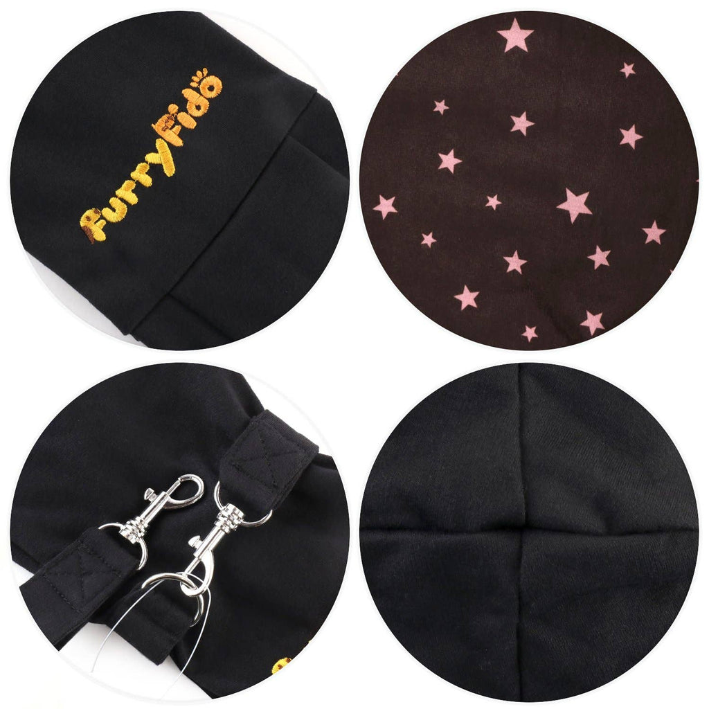 Furry Fido Pet Supplies - Furry Fido Classic Pet Sling - Black - Dog.Dog.Cat.