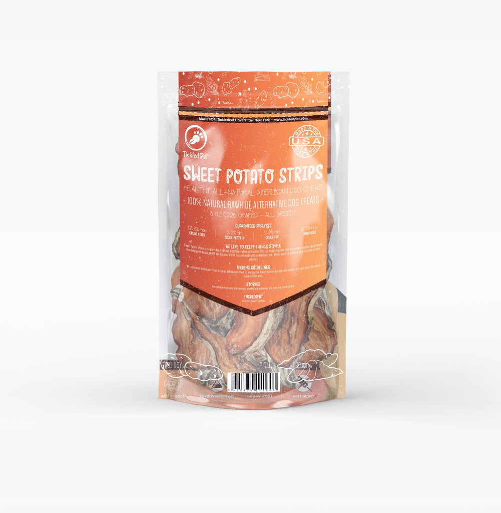 Sweet Potato Chews 8 oz retail bag - Dog.Dog.Cat.