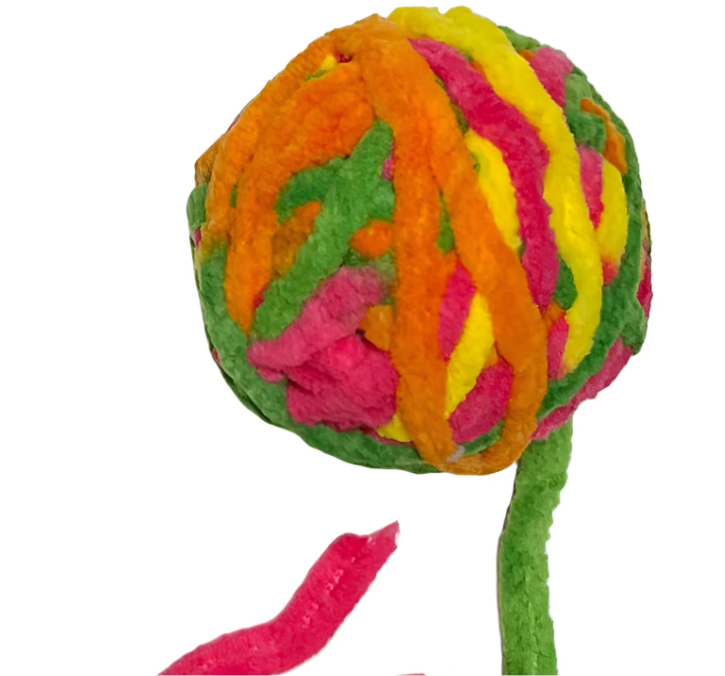 Yarn Ball Cat Toy with Tail - Dog.Dog.Cat.