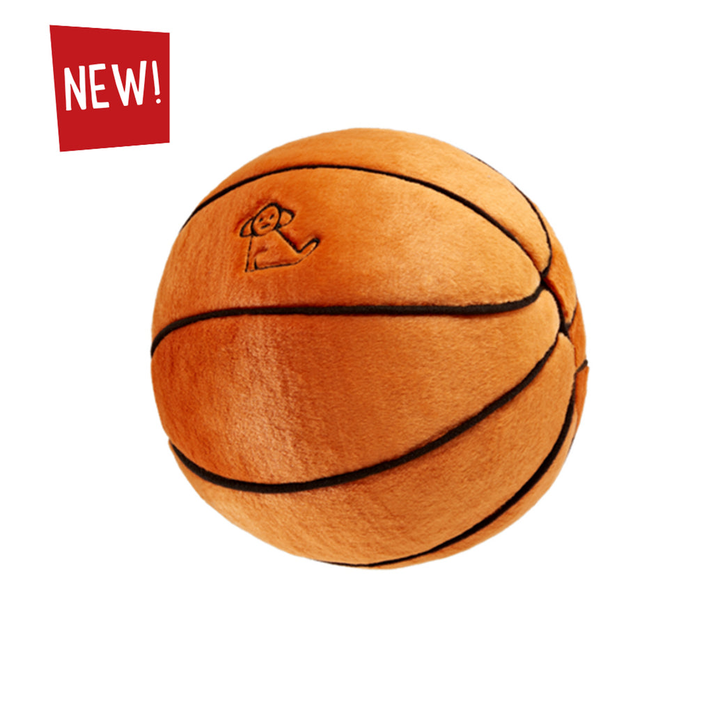 Fluff and Tuff Dog Toy- Basketball - Dog.Dog.Cat.
