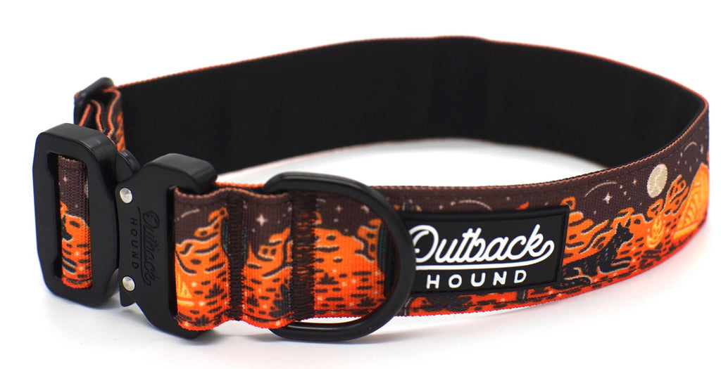 Desert Camp Out Dog Collar- Maroon - Dog.Dog.Cat.