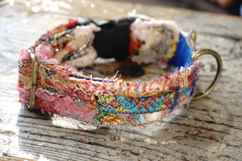 hundsfutter - Unique "patchwork1" dog collars - box with 4 sizes - Dog.Dog.Cat.