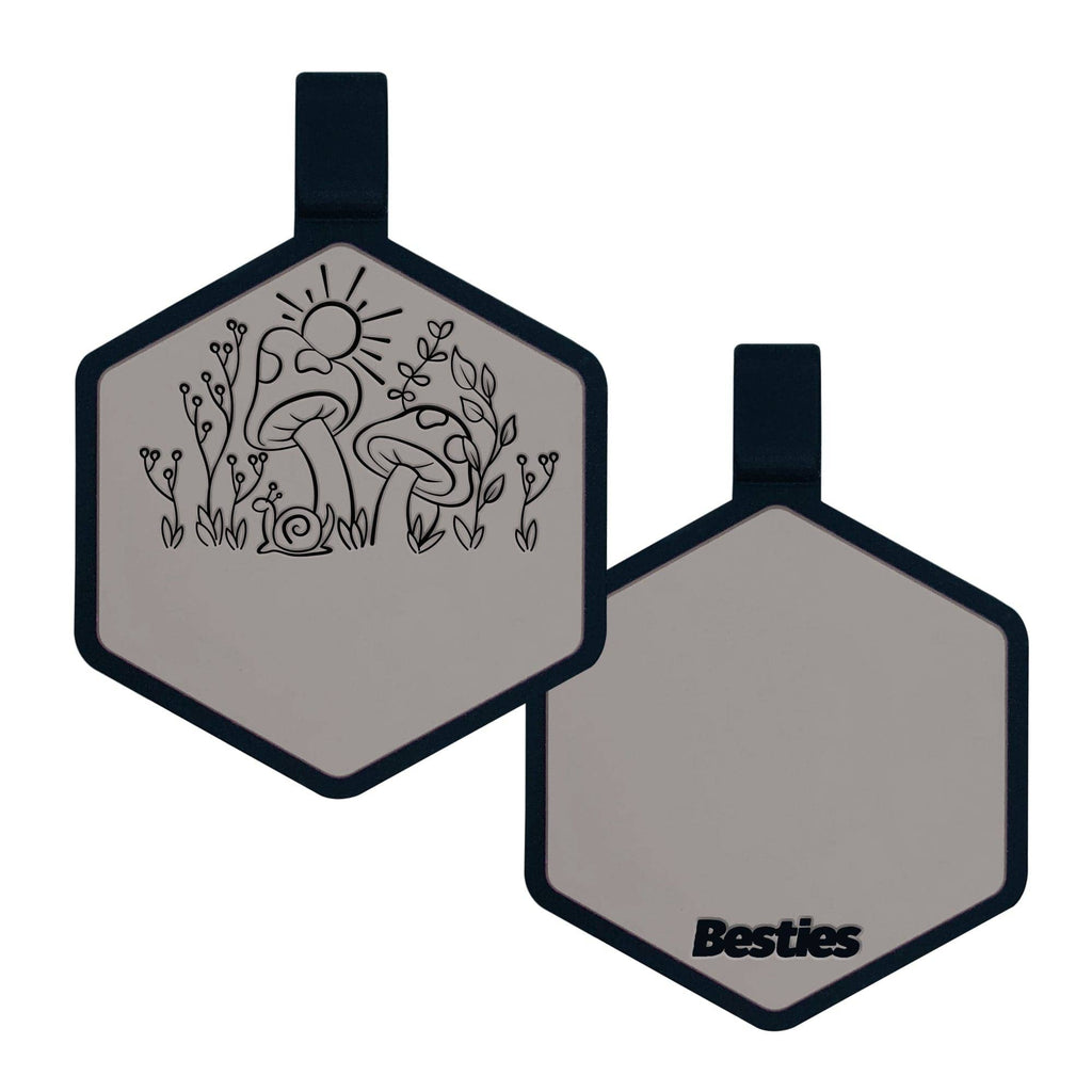 Besties Pets - Fantastic Fungi Silicone Dog ID Tag - Dog.Dog.Cat.