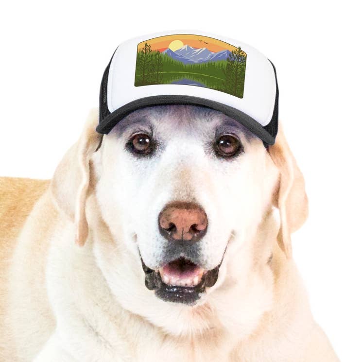 Mountain Lake Standard Lake Tahoe | Trucker Hat for Dogs - Dog.Dog.Cat.