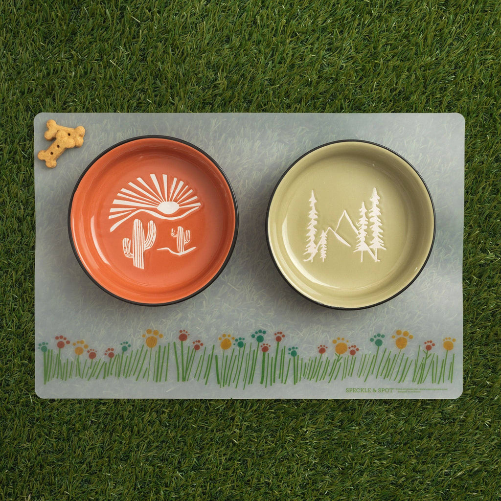 Speckle and Spot by Ore’ Originals - Pet Bowl | Desert Adventure - Dog.Dog.Cat.