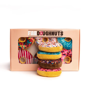 Box of Doughnuts Squeaky Dog Toy - Dog.Dog.Cat.
