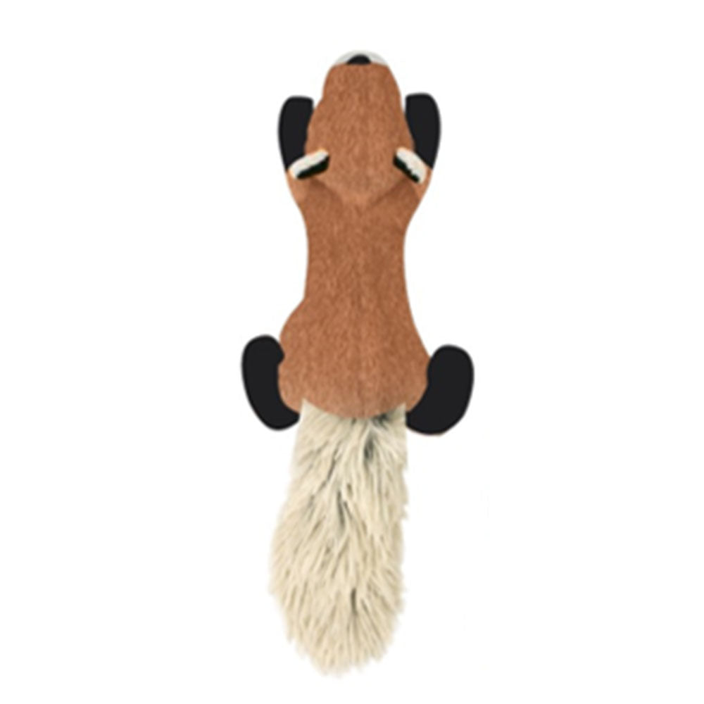 Tall Tails Plush Squeaker Toy Stuffless Fox Dog Toy - Dog.Dog.Cat.