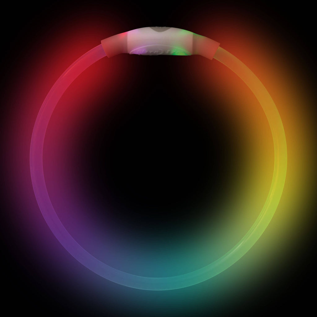 Nite Ize NiteHowl Rechargeable LED Safety Necklace-Disco - Dog.Dog.Cat.