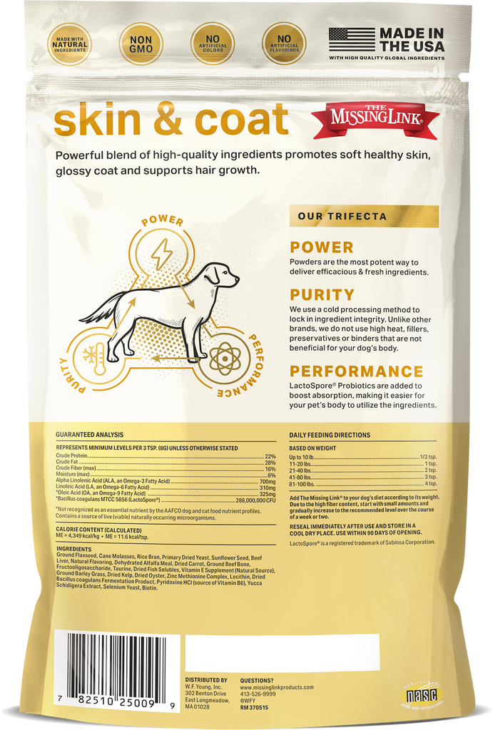 The Missing Link - Original Skin & Coat Dog 1lb - Dog.Dog.Cat.