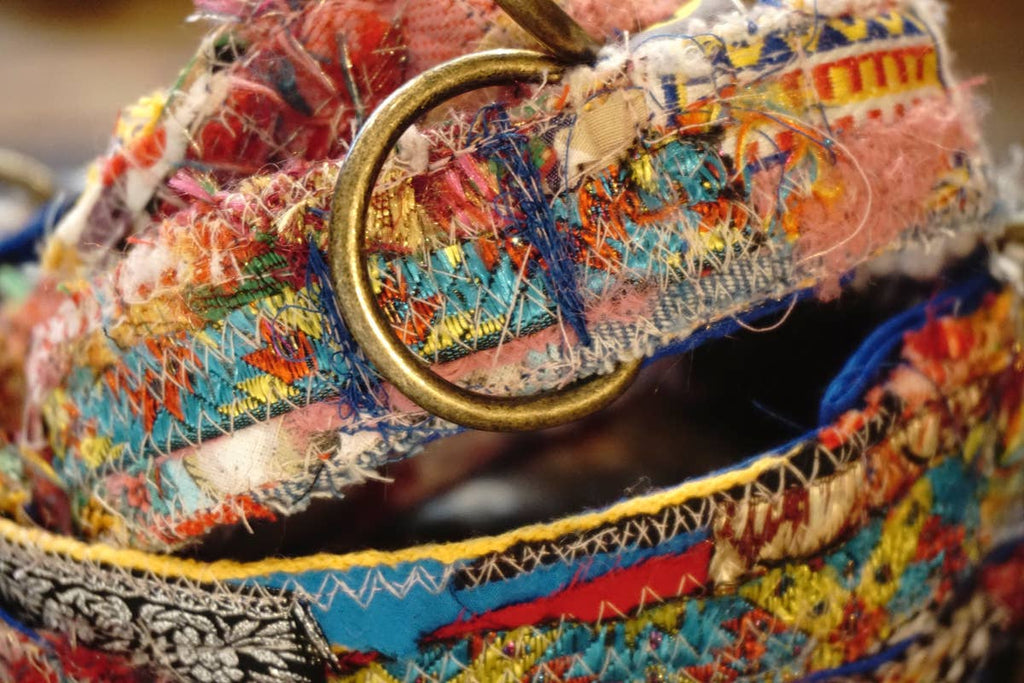 hundsfutter - Unique "patchwork1" dog collars - box with 4 sizes - Dog.Dog.Cat.