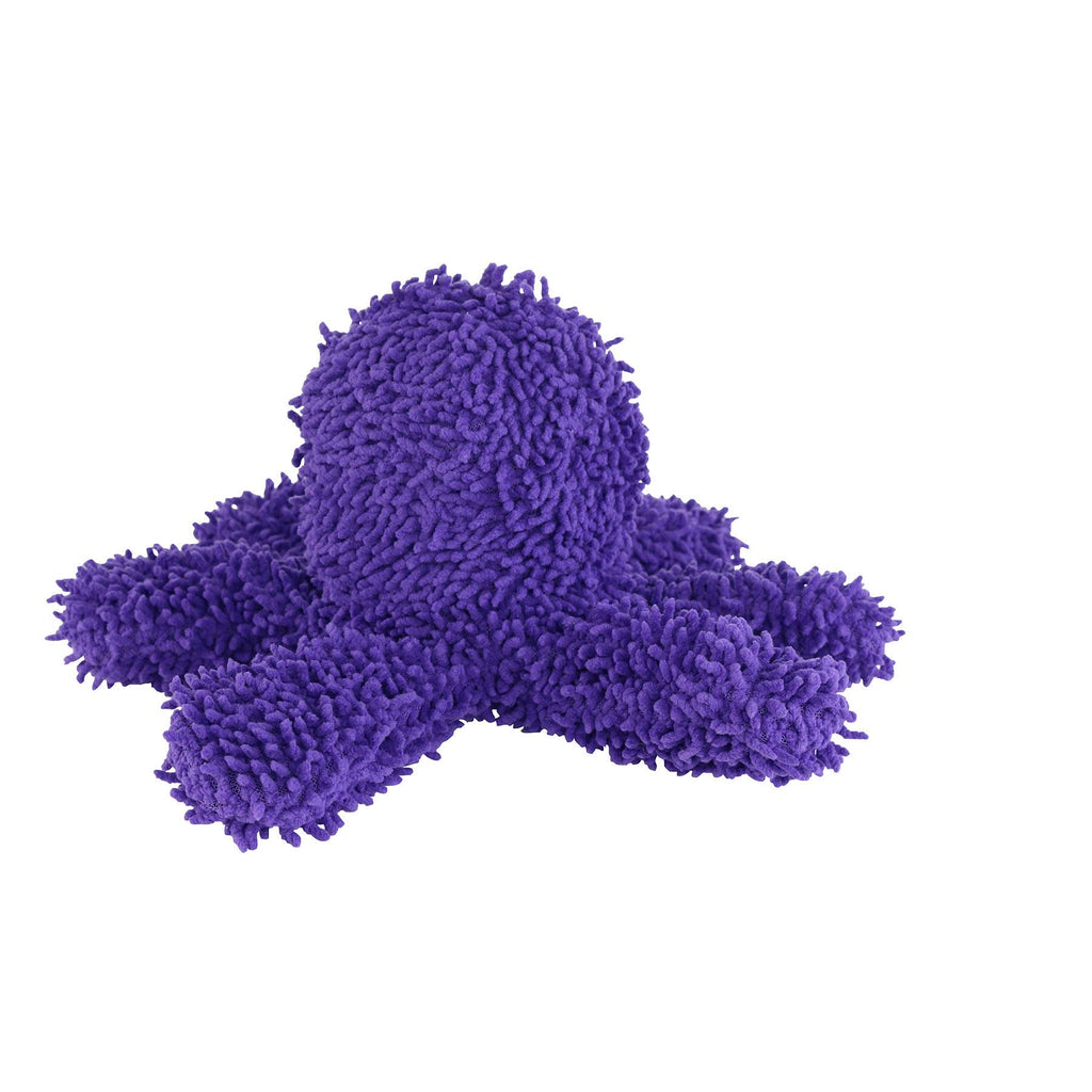 Tuffy Dog Toys - VIP Products - Mighty Microfiber Ball Med Octopus Purple, Squeaky Dog Toy - Dog.Dog.Cat.