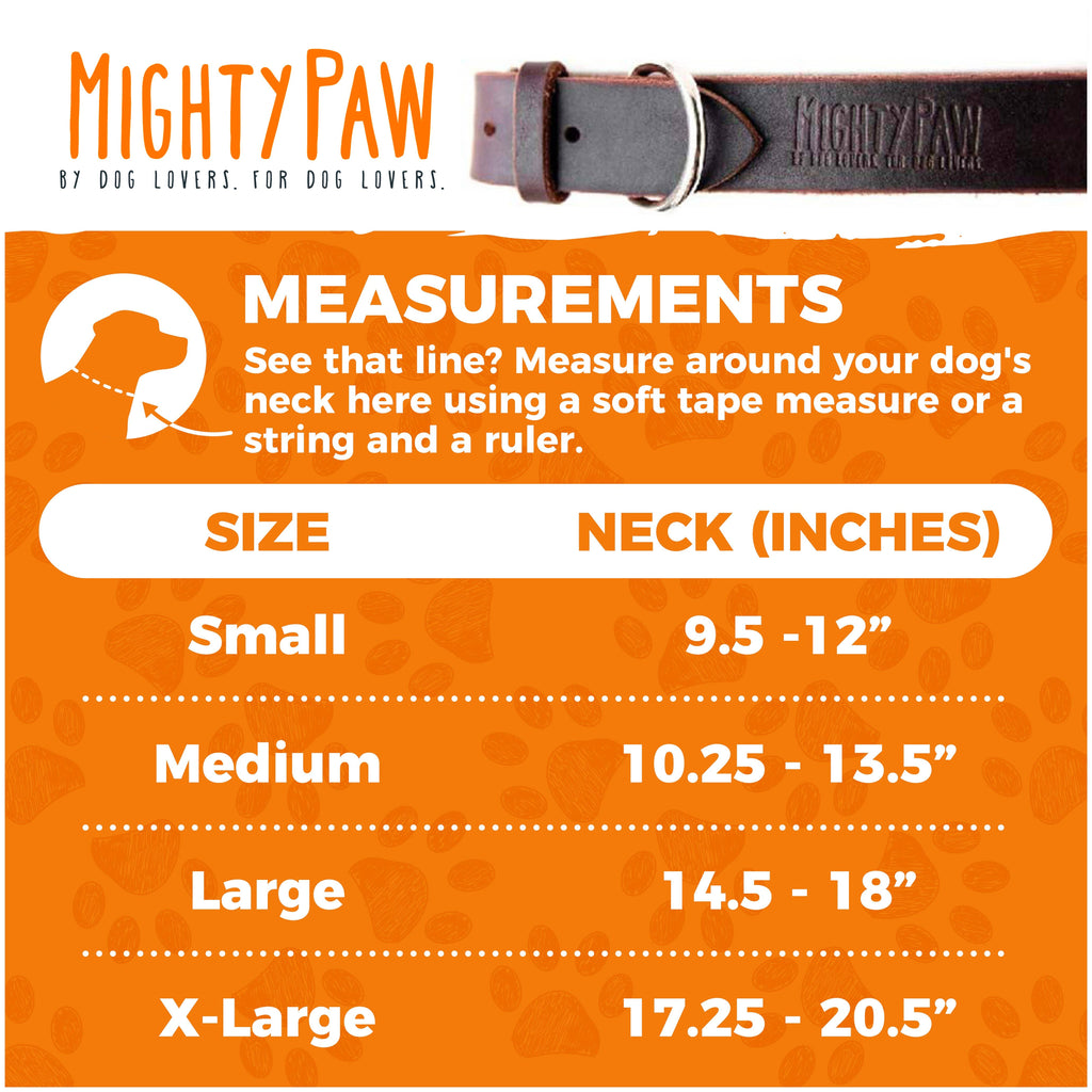 Mighty Paw - Leather Dog Collar - Distressed - Dog.Dog.Cat.