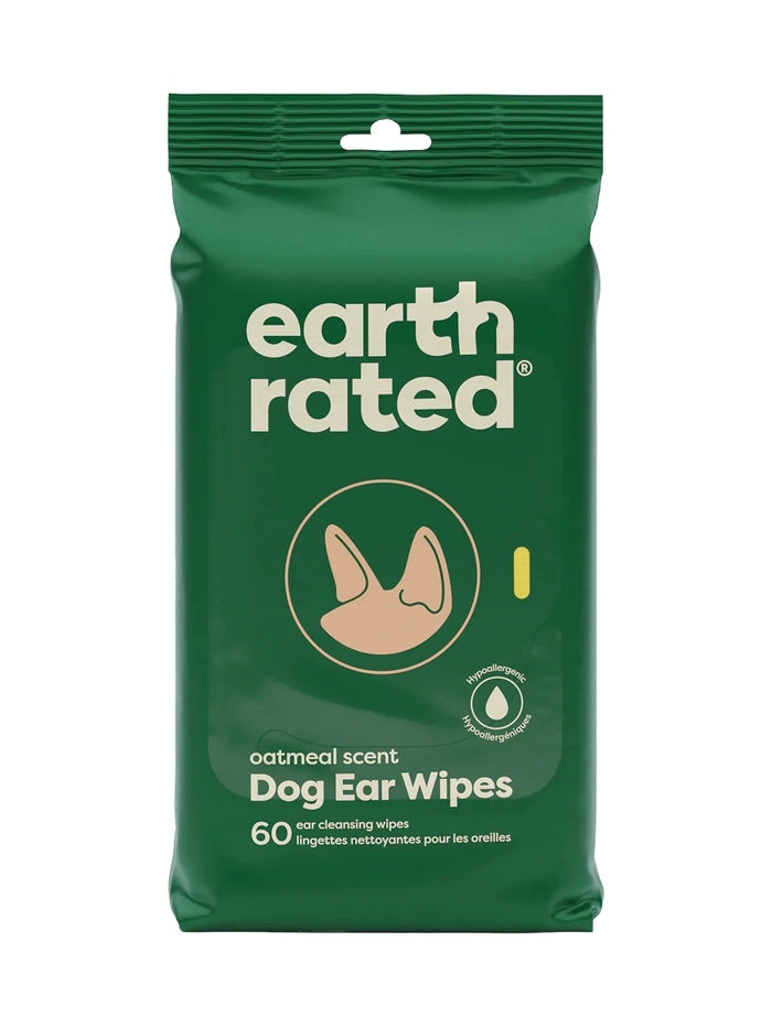 Earth Rated Dog Ear Cleansing Wipes 60ct - Dog.Dog.Cat.