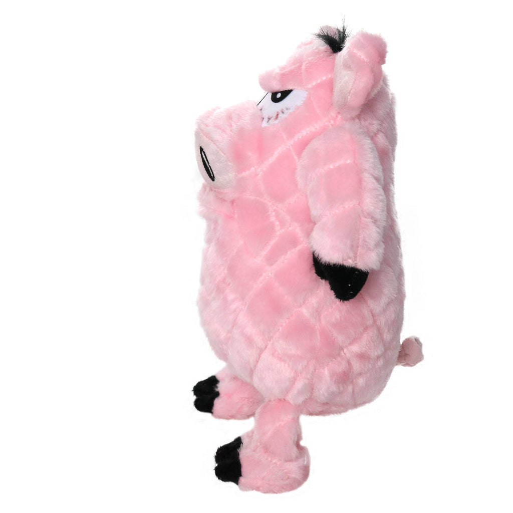 Tuffy Dog Toys - VIP Products - Mighty Angry Animals Pig, Plush, Squeaky Dog Toy - Dog.Dog.Cat.