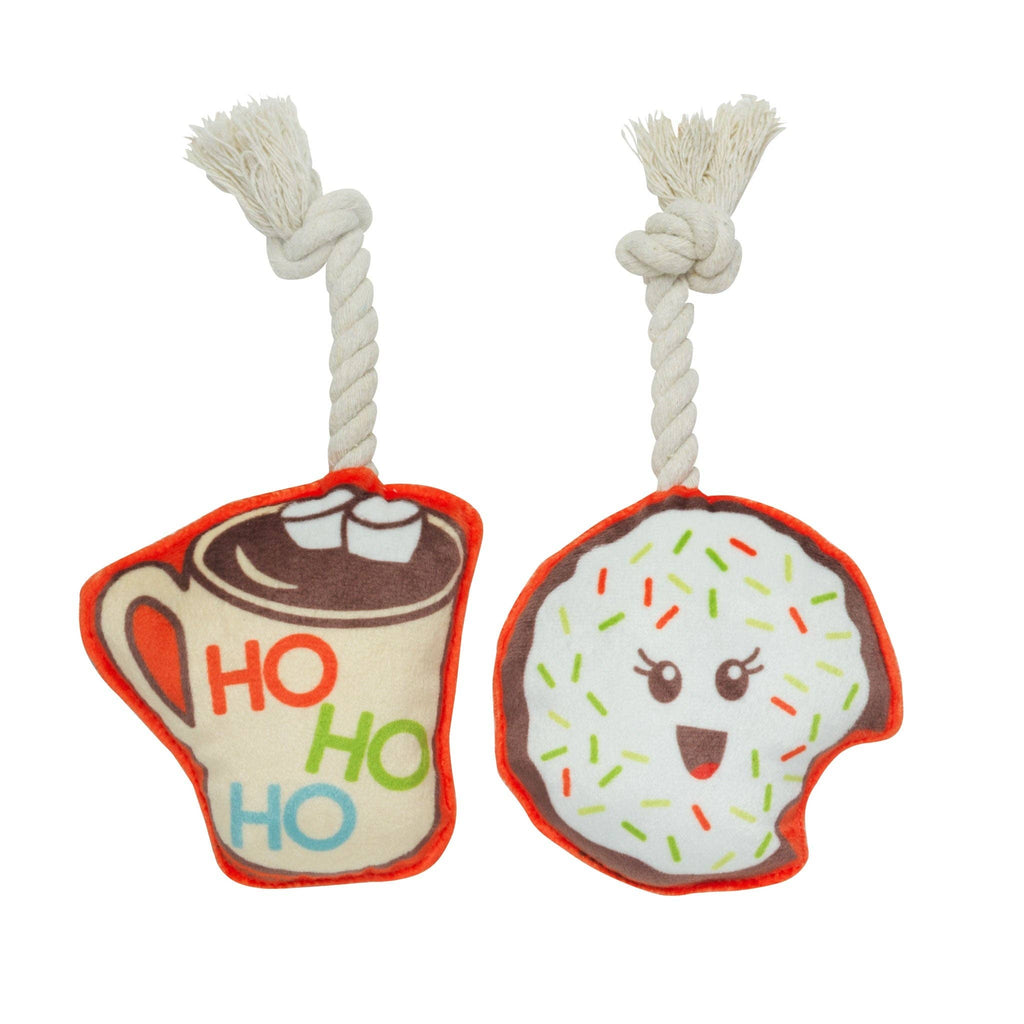 Speckle and Spot by Ore’ Originals - Mini Dog Toy Set | Mug & Cookie - Dog.Dog.Cat.