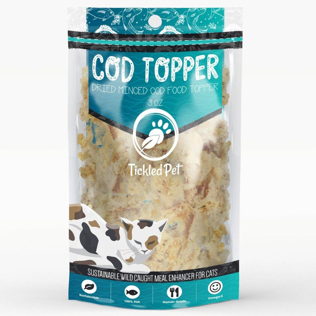 Cod Food Topper for cats 3 oz retail bag - Dog.Dog.Cat.