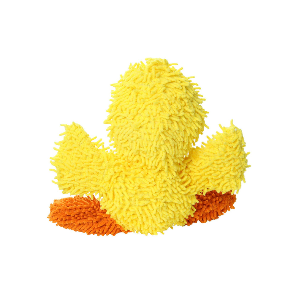 Tuffy Dog Toys - VIP Products - Mighty Microfiber Ball Med Duck, Durable, Squeaky Dog Toy - Dog.Dog.Cat.