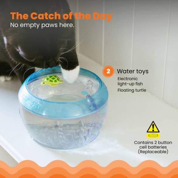 Catstages Meow-Smerizing Fish Bowl Cat Toy Blue - Dog.Dog.Cat.