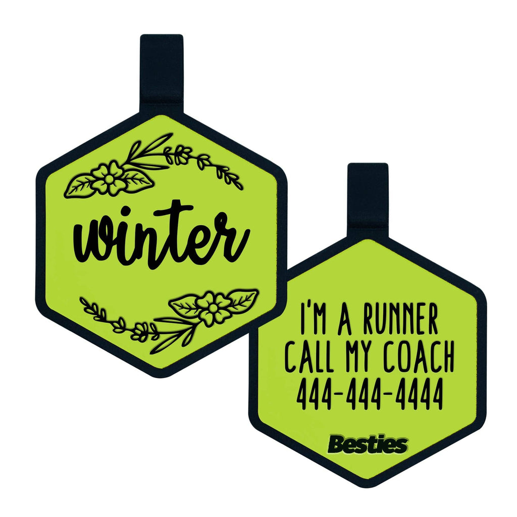 Besties Pets - Blossom Silicone Dog ID Tag - Dog.Dog.Cat.