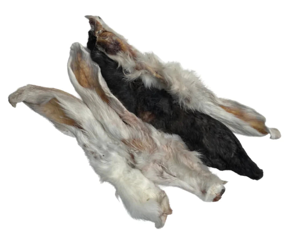 Rabbit Ear (Each) Bulk Dog Chew Natural Single Ingredient - Single Ear - Dog.Dog.Cat.