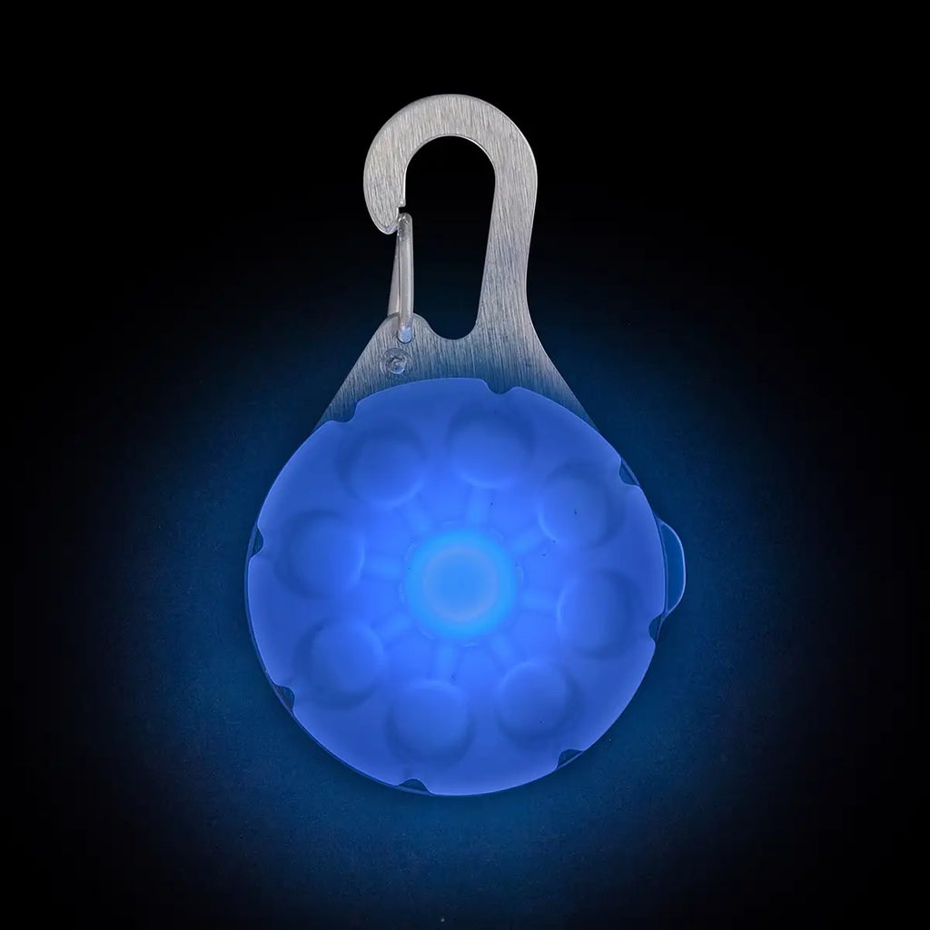 Nite Ize SpotLit® Rechargeable Collar Light - Blue - Dog.Dog.Cat.