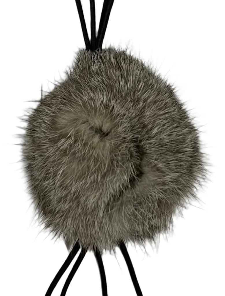 Rabbit Fur Cat Toys - Ball of real Fur with 8 Strings attached (furry spider) - Dog.Dog.Cat.