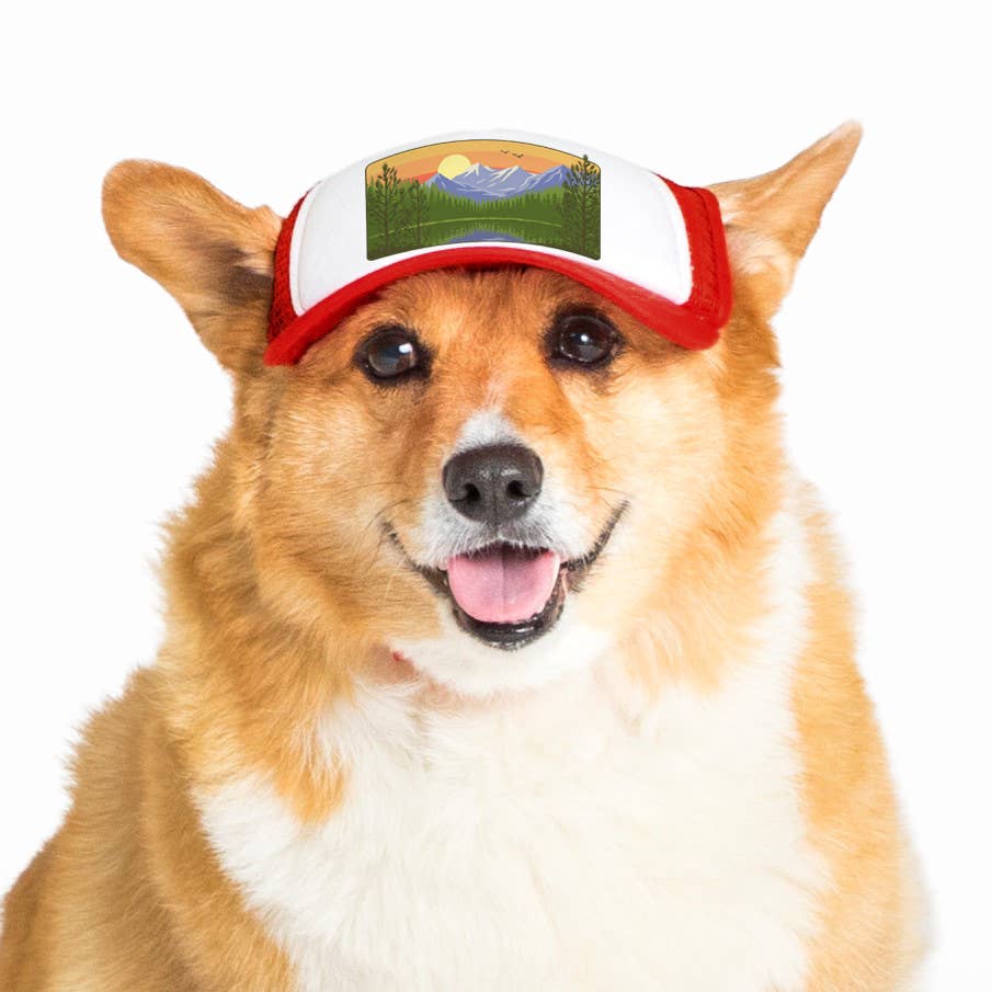 Mountain Lake Standard Lake Tahoe | Trucker Hat for Dogs - Dog.Dog.Cat.