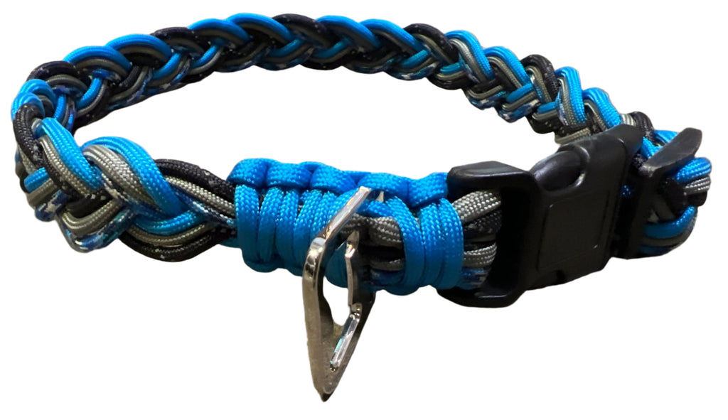 Dog Dog Cat Paracord Dog Collar-Blue Combo - Dog.Dog.Cat.