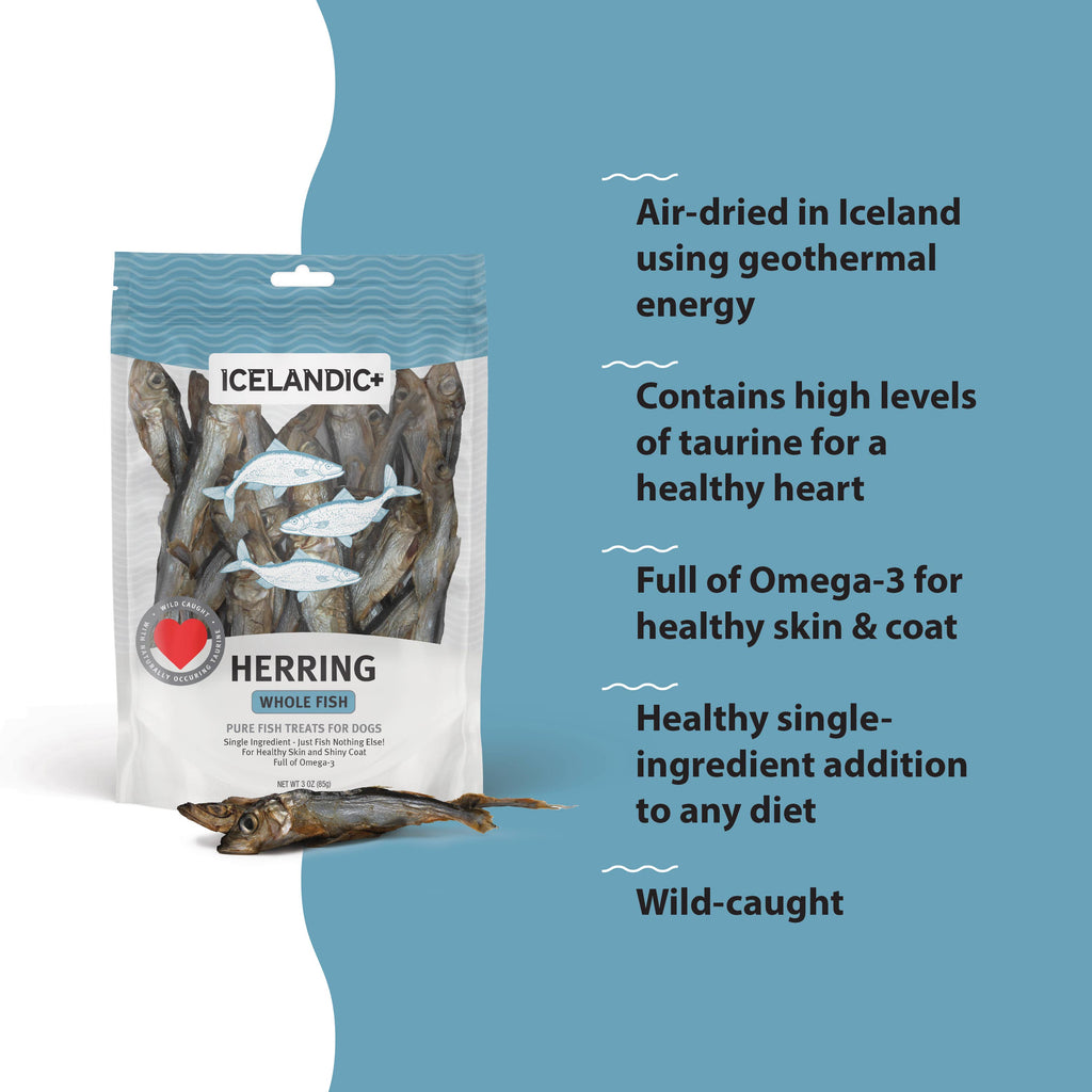 Icelandic+ - Icelandic+ Herring Whole Fish Dog Treats - Dog.Dog.Cat.