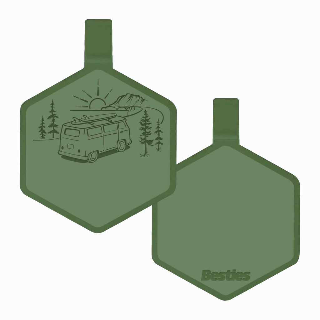 Besties Pets - Road Trippin’ Silicone ID Tag - Dog.Dog.Cat.