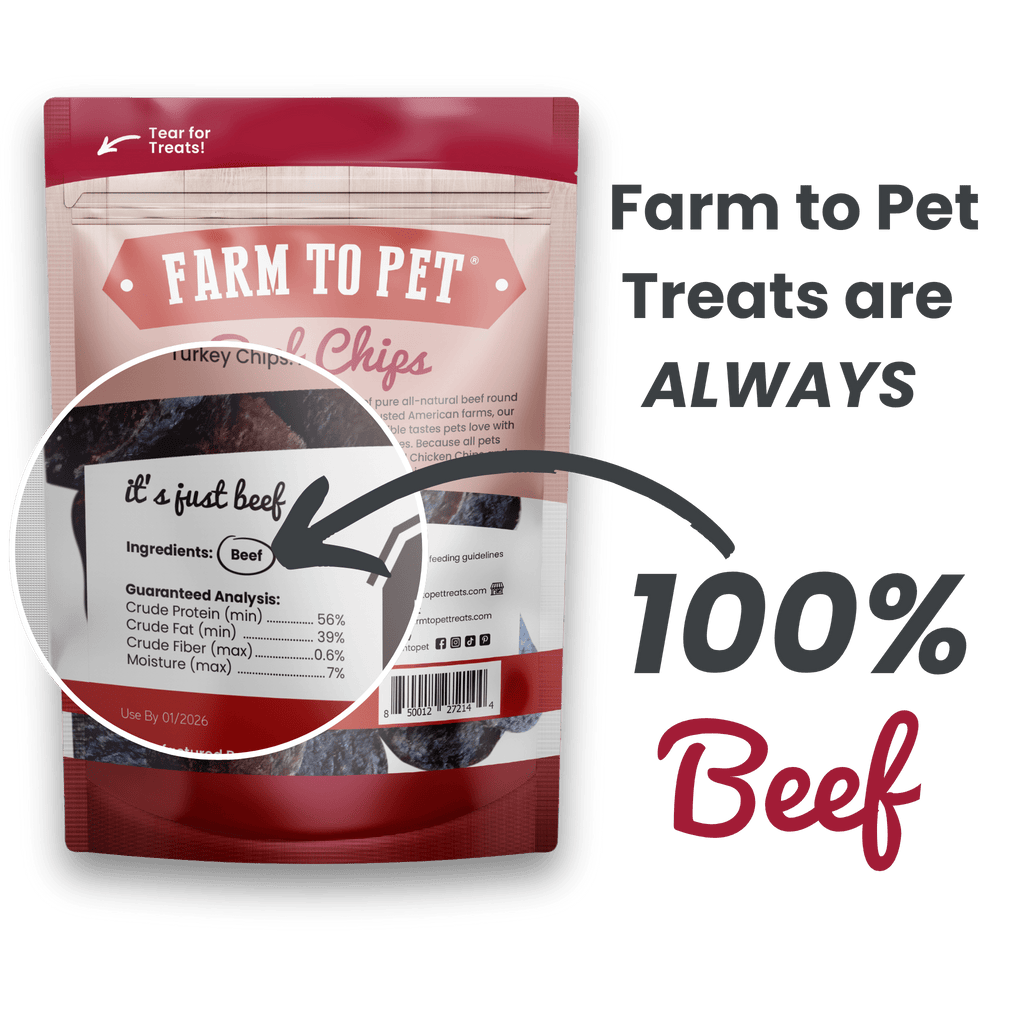 Farm to Pets - Beef Chips Dog Treats - Dog.Dog.Cat.