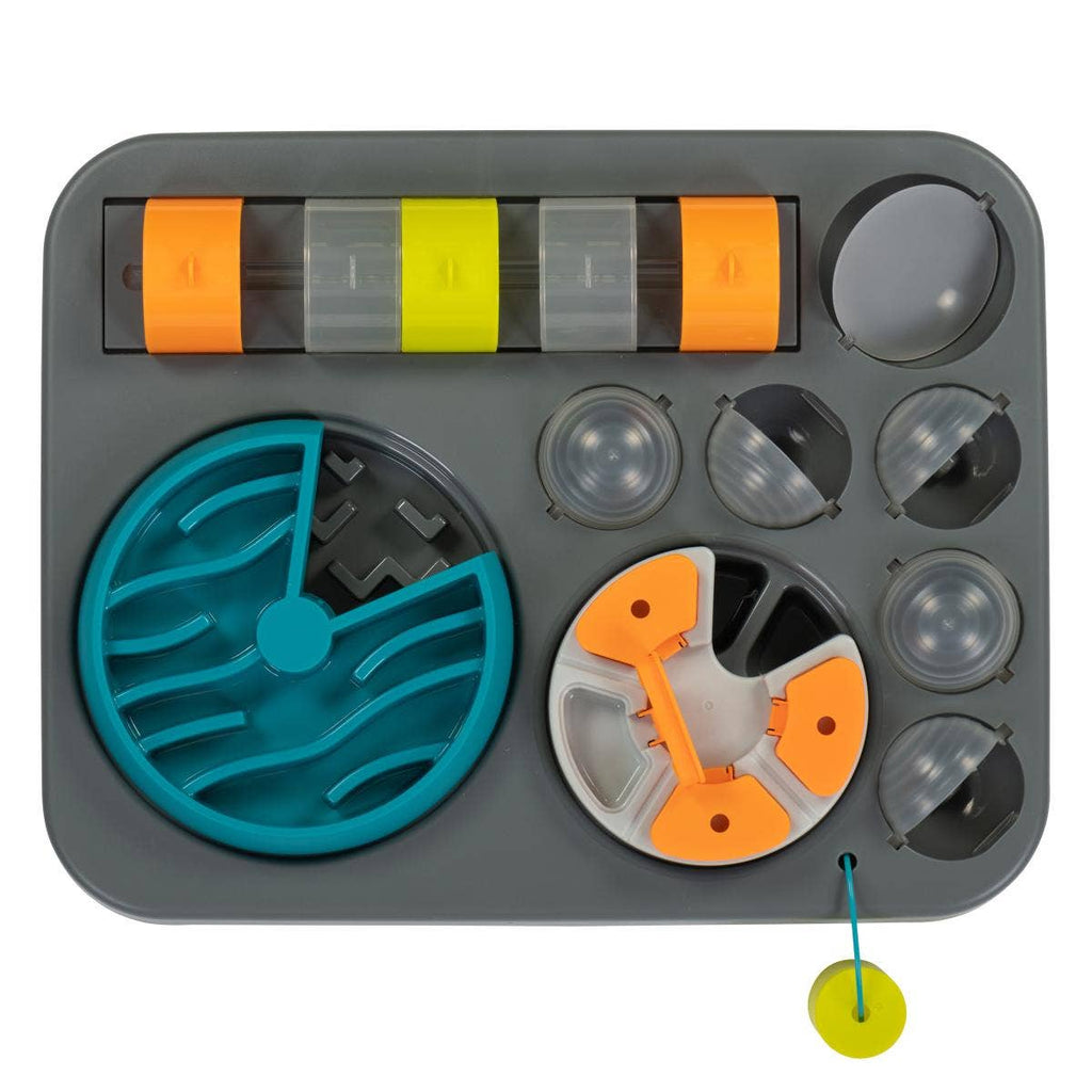 Messy Mutts Flip'n Slide Puzzler, Large, 16.5" x 13", Grey - Dog.Dog.Cat.